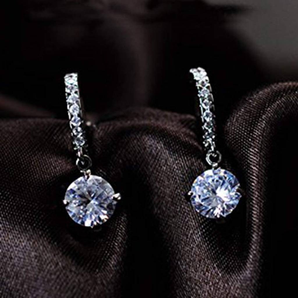 Crystal Studded Fancy Hoop Earrings Fashion Jewellery For Women & Girls : PX9E18S