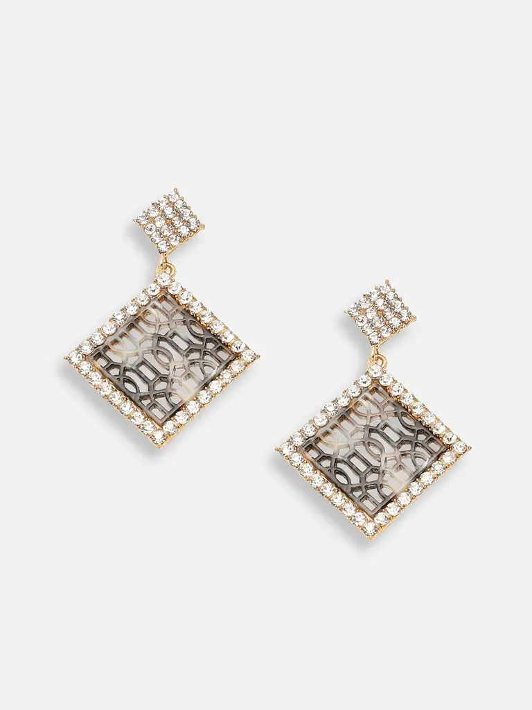 Leola-Gold Plated Party Designer Drop Earring For Women : SOHEAR4199