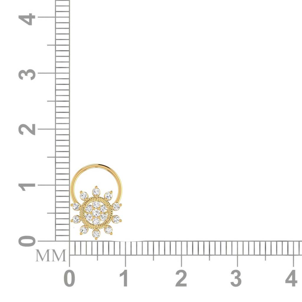 Avsar 9K Bis Hallmarked | Nosepin For Women/Girls |  Avno128 : AVNO128YC