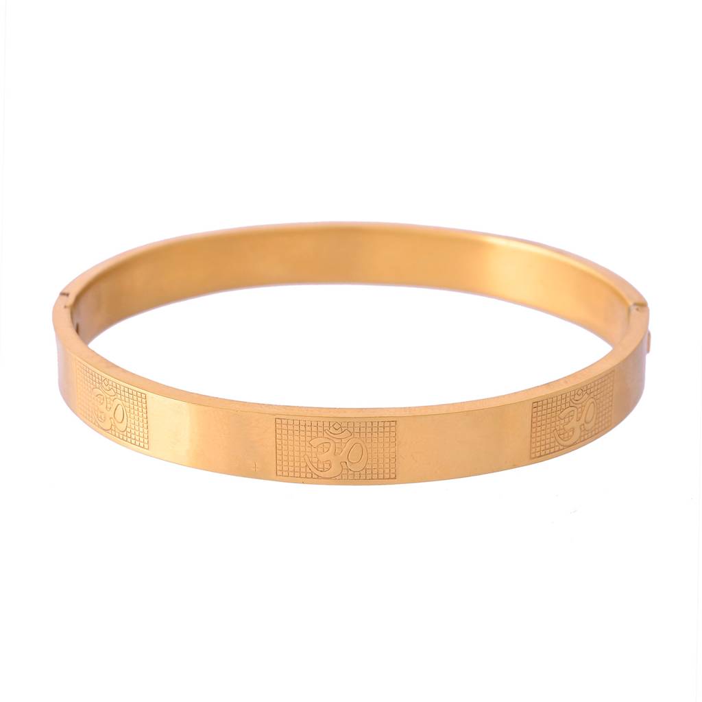 Signature Om Shakti Kada Mens Bracelet : 8905124564488