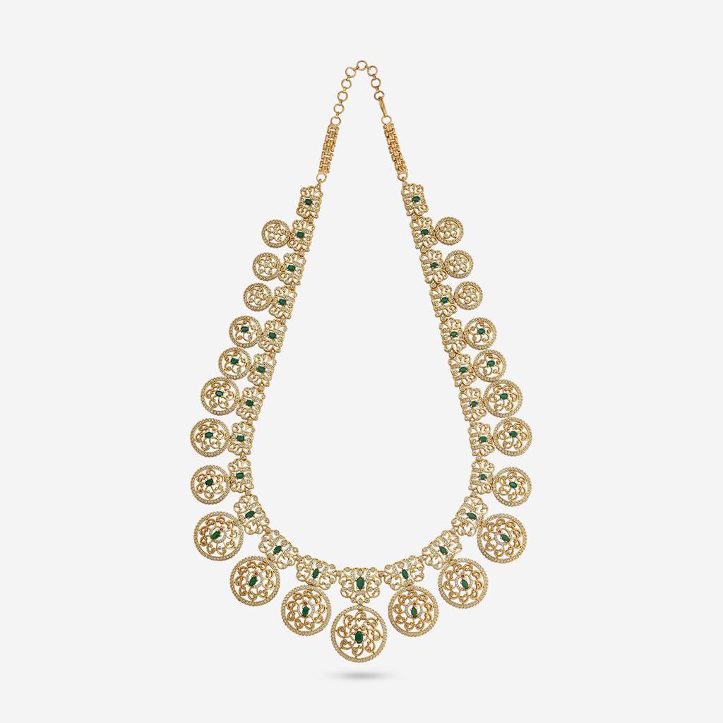 Green Gold - Plated Bridesmaid Zircon Necklace - 457411 : 457411