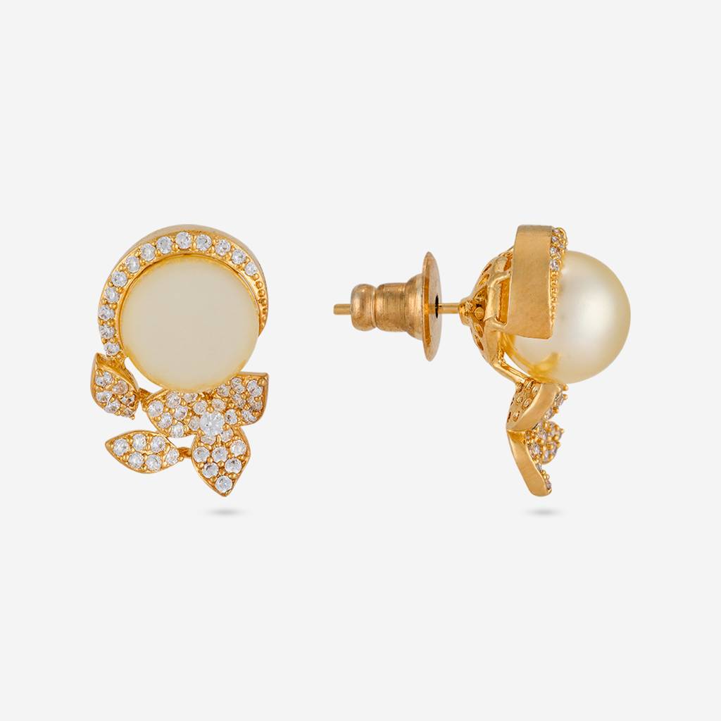 White Gold Plated - Party Wear Zircon Earring - 466658 : 425303
