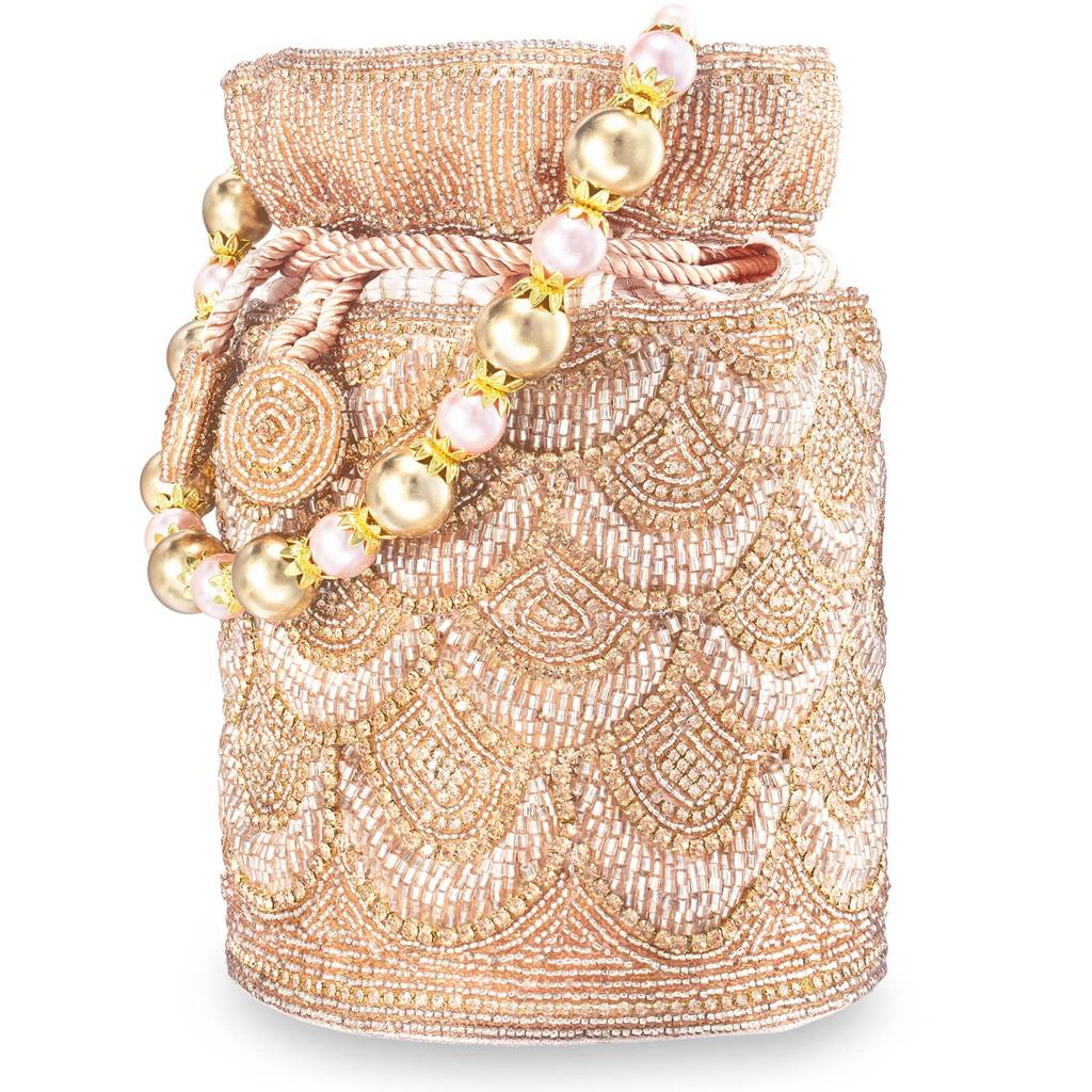 Potli Bags For Women Evening Bag Clutch Ethnic Bride Purse With Drawstring (P70C) : P70C