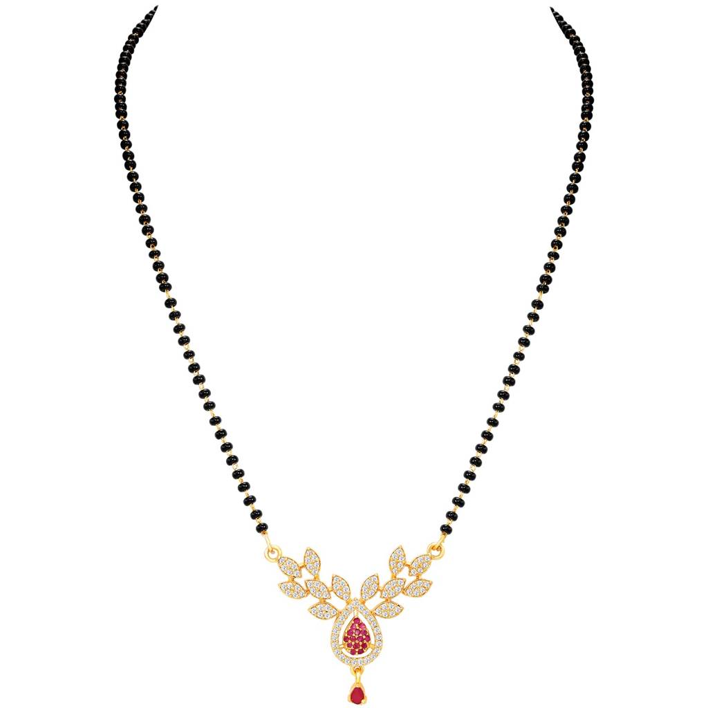 Mangalsutra For Women | Festive & Bridal Jewellery, Anniversary Birthday Gift For Her, Short Mangalsutra, Black  : PF04MS24RPW