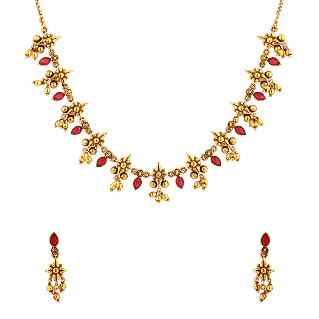 Pillars Of Time Temple Jewelry Necklace Set : 8905124586749