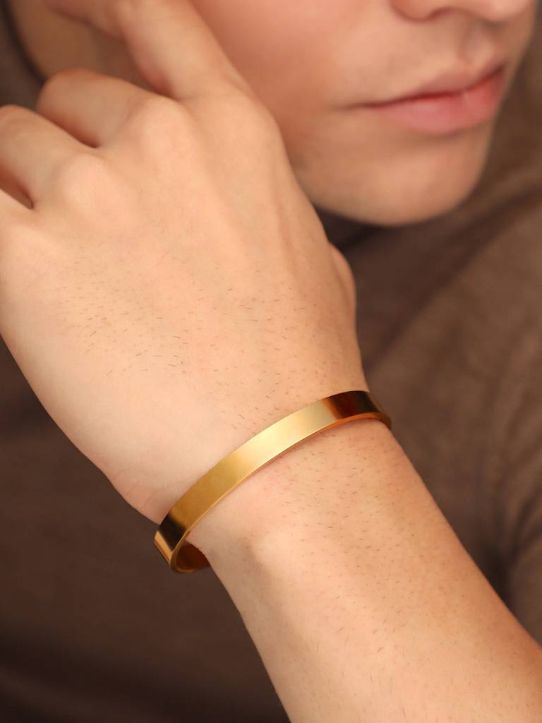 Men'S The Minimal Cuff Bracelet - California Gold : FABR1120
