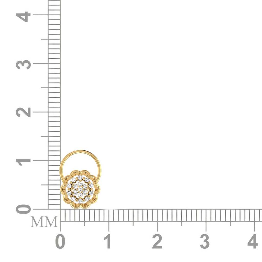 Avsar 9K Bis Hallmarked | Nosepin For Women/Girls |  Avno140 : AVNO140YC