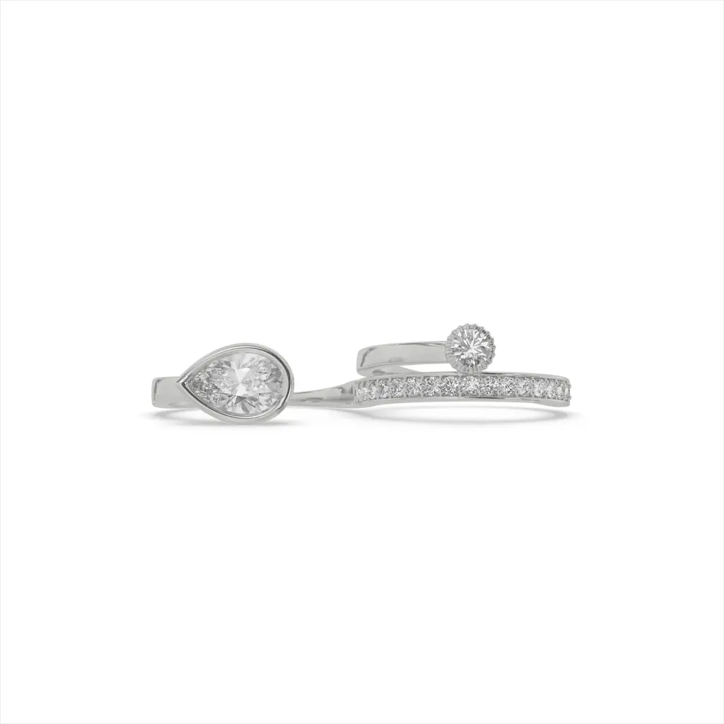 925 Sterling Silver Play Line Ring For Women : RGS0035-5