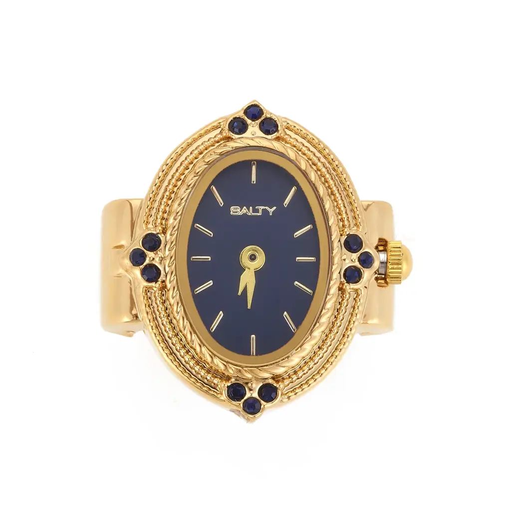 Royale Rope Style Watch Ring - For Women : WTR-S-0043-G-BU