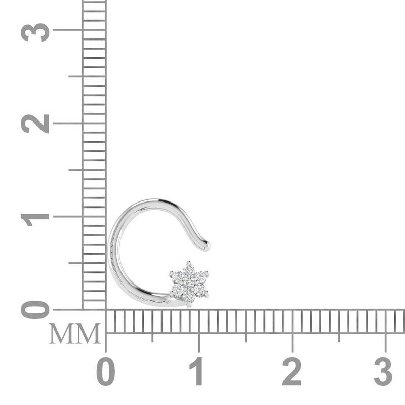 Avsar 9K Bis Hallmarked | Nosepin For Women/Girls |  Avno025 : AVNO025WC