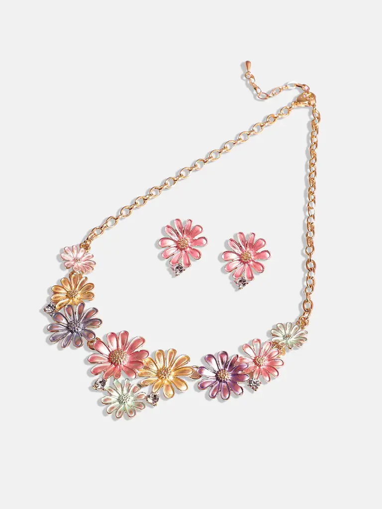 Baligha-Women'S Multicolour Pastel Flora Jewellery Set : SOHIJS9787