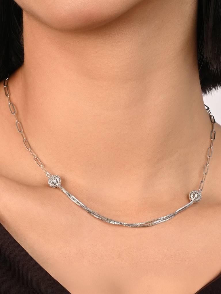 Pure 925 Silver Multi-Strand Filigree Drop : EQNC2287