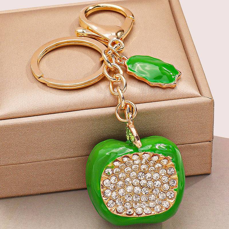 Apple Bag Charm For Girls : C-BG-0052-G-GR
