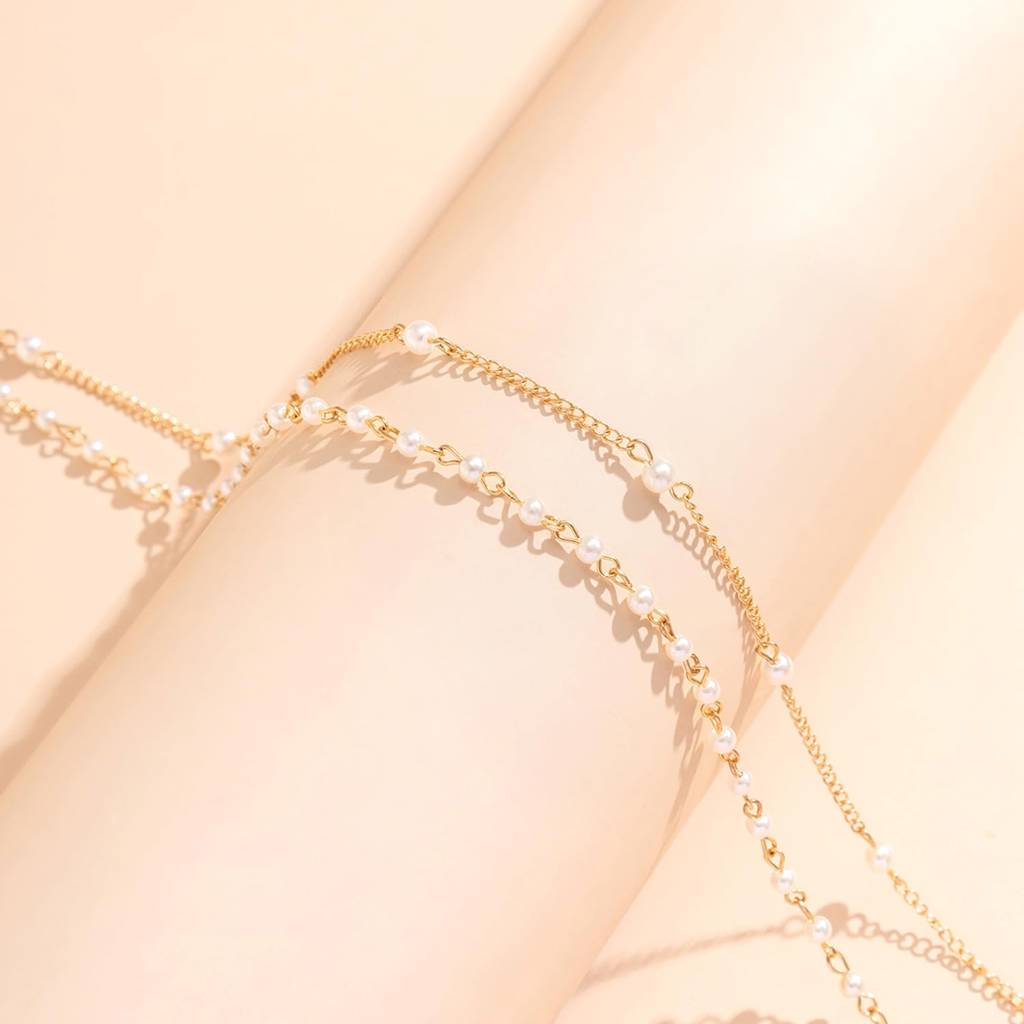 Gold Plated Beads Studded Belly Chain Kamarbandh Waist Chain Belt Body Chain Jewellery For Women & Girls : PX8BCH017