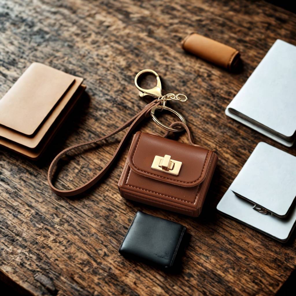 The Office Mini Leather Bag Charm : C-BG-0018-BR