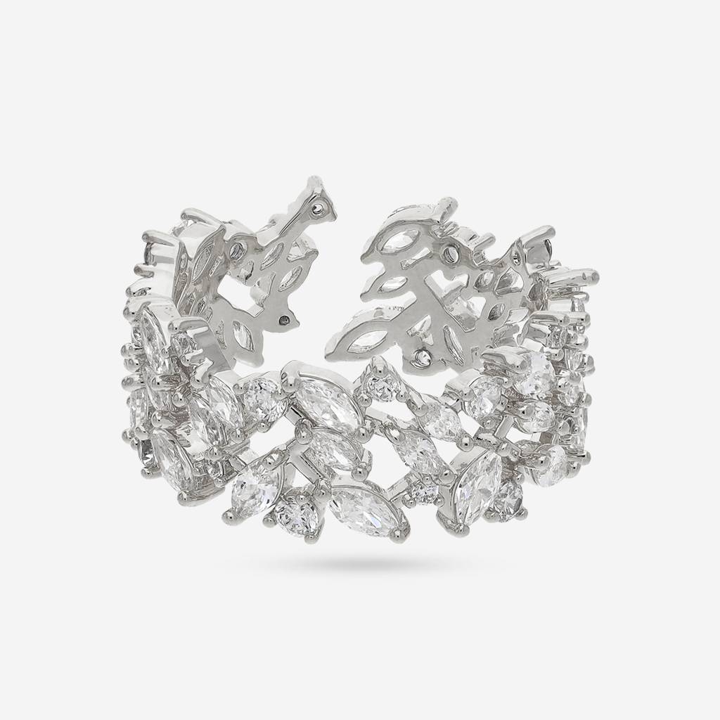 Plated Casual Wear Trendy Zircon Finger Ring - 464262 : 464263
