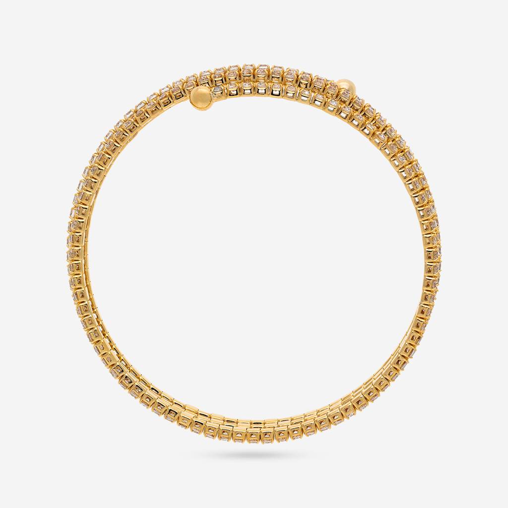 White - Plated Casual Wear Trendy Kada - 464412 : 464412