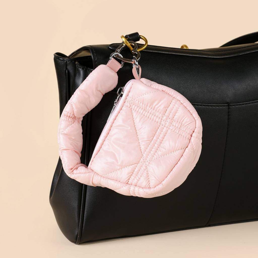 Mini Quilted Puff Bag Charm : C-BG-0091-PK