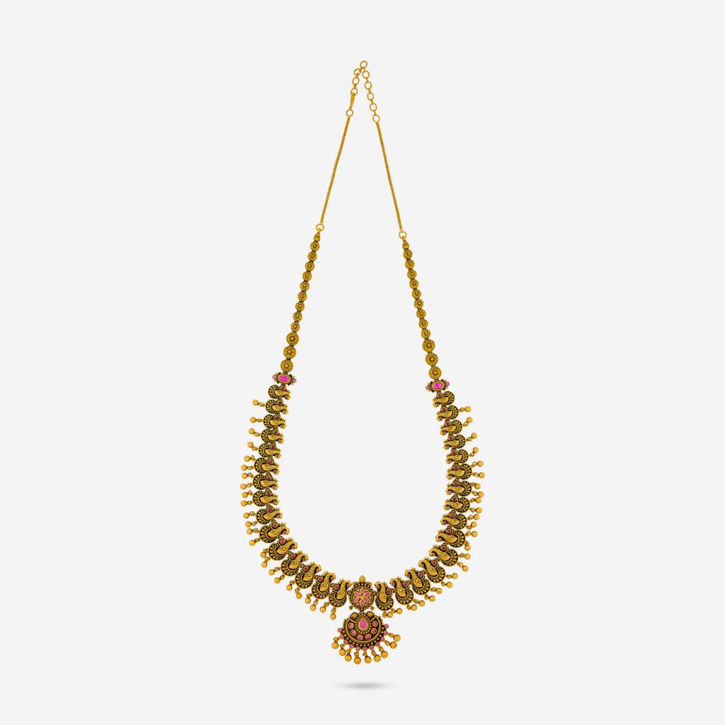 Ruby Gold - Plated Bridesmaid Antique Necklace - 449209 : 449209