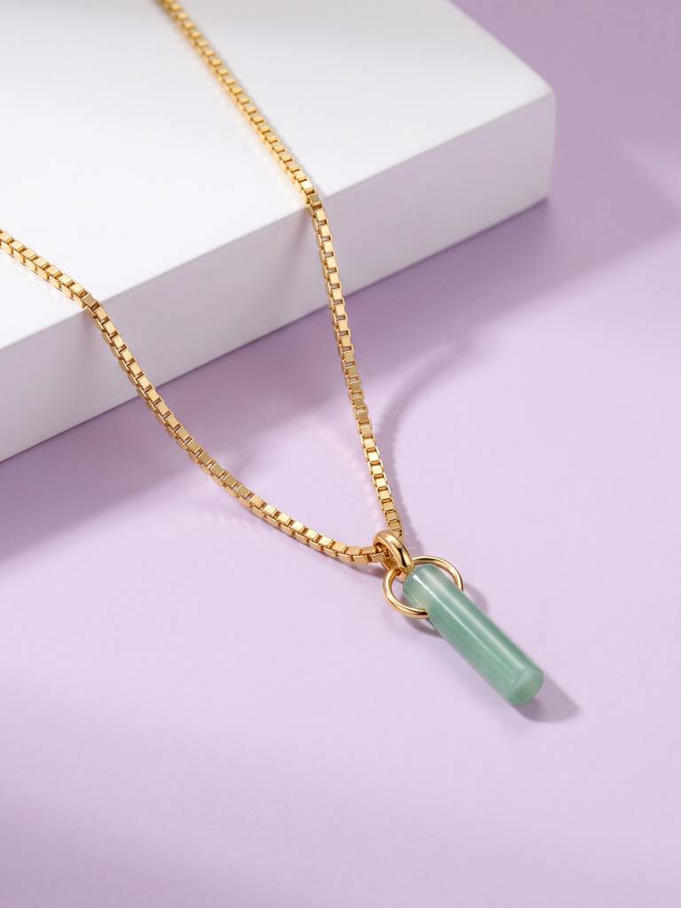 Zia Birthstone Necklace (Aug) : AHBSNC108