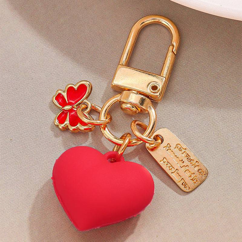 The Red Heart Tote Bag Charm : C-BG-0069-G-RD