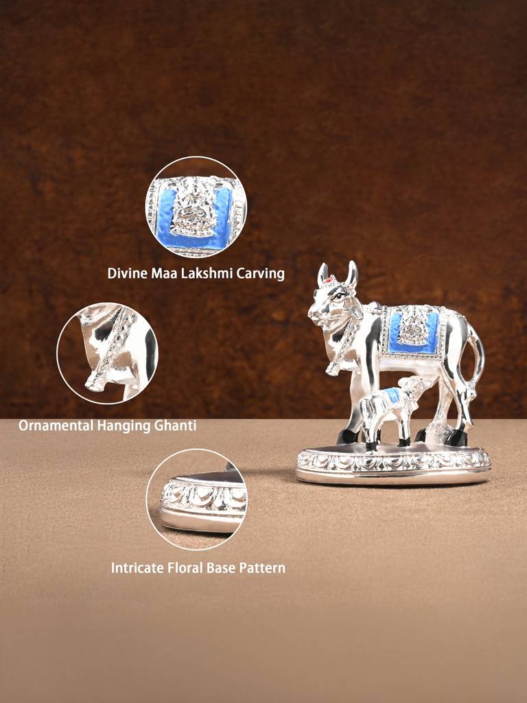 999 Silver Kamdhenu Showpiece : AZGFT227