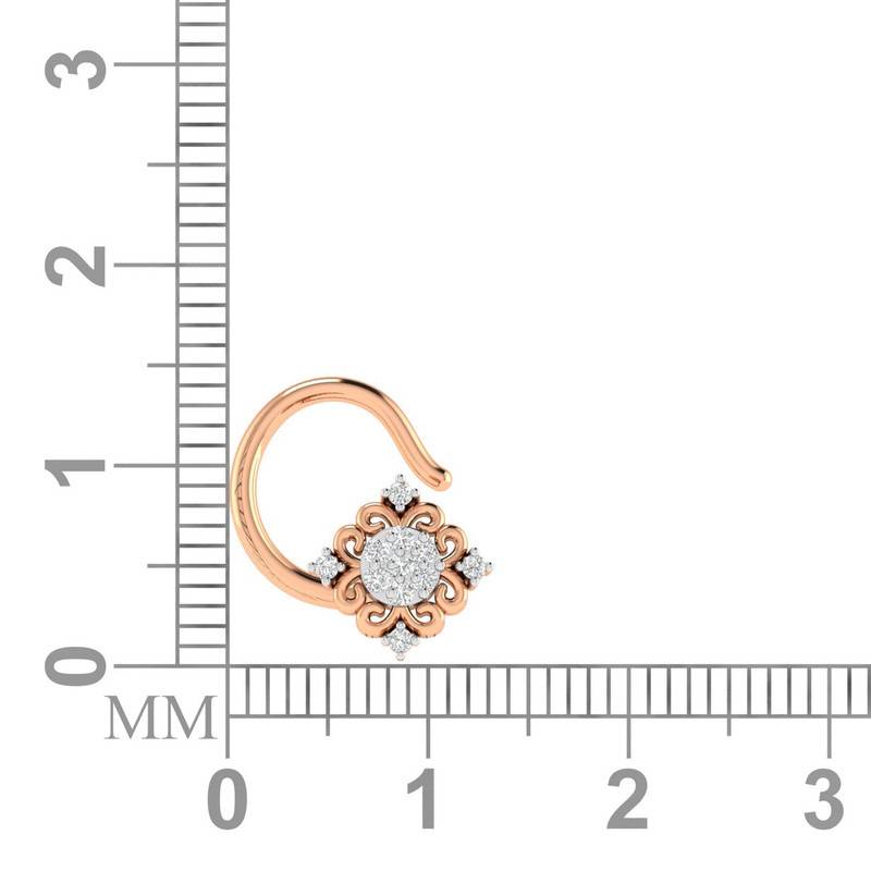 Avsar 9K Bis Hallmarked | Nosepin For Women/Girls |  Avno044 : AVNO044PC