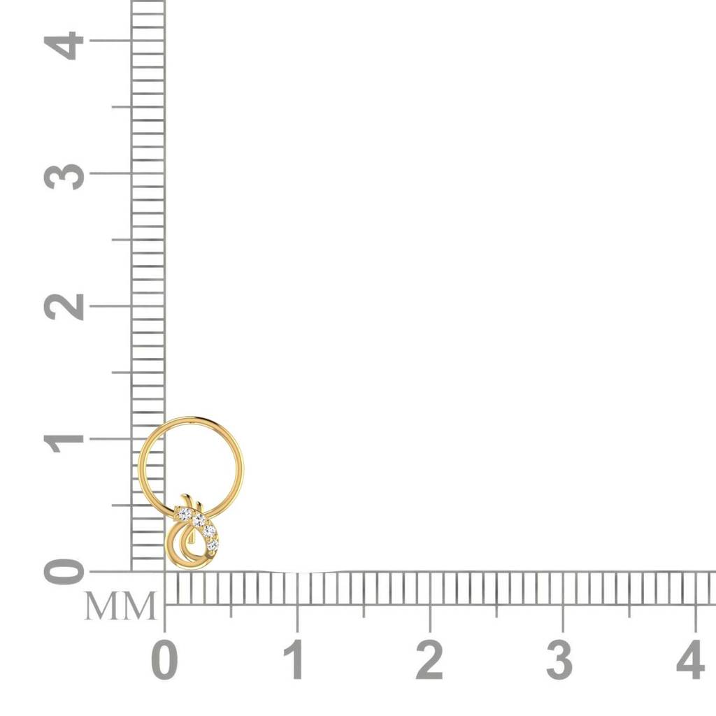 Avsar 9K Bis Hallmarked | Nosepin For Women/Girls |  Avno321 : AVNO321YC