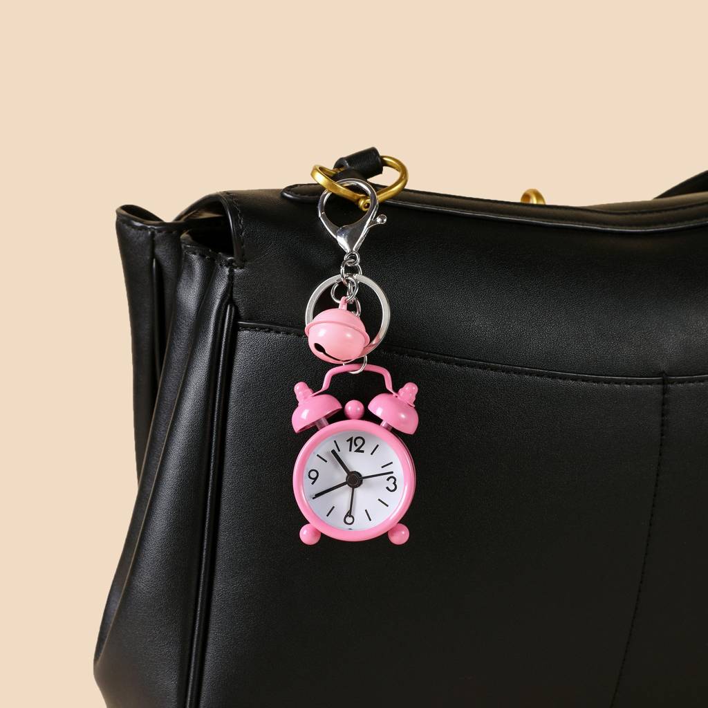 Mini Alarm Clock Bag Charm : C-BG-0097-PK