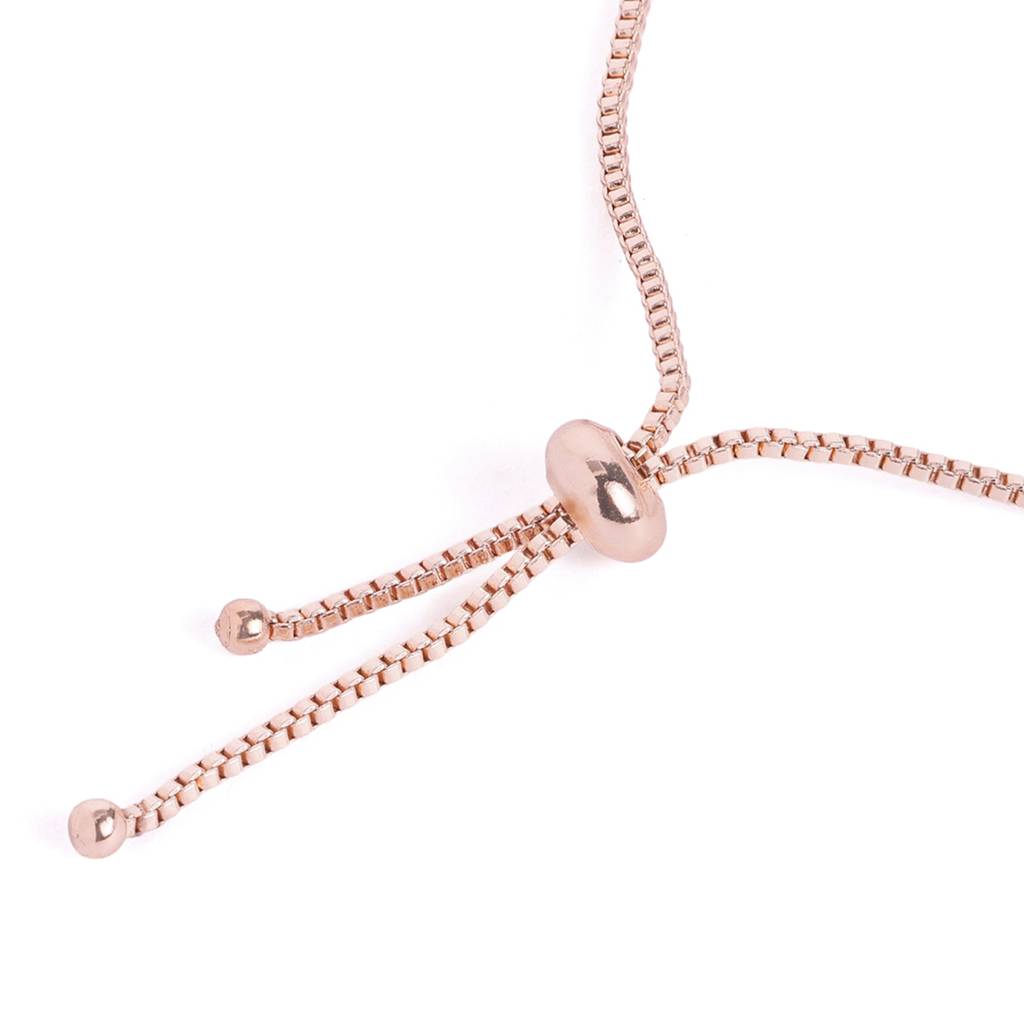 Cz Star Bracelet | Adjustable Chain | Minimal Luxe Style : AD-207-RGWE-BR