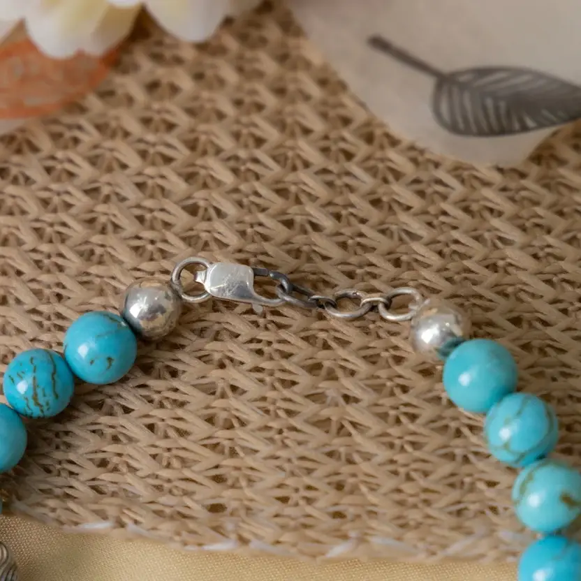 Howlite Turquoise Bracelet : ZV-BRC-NAT-004