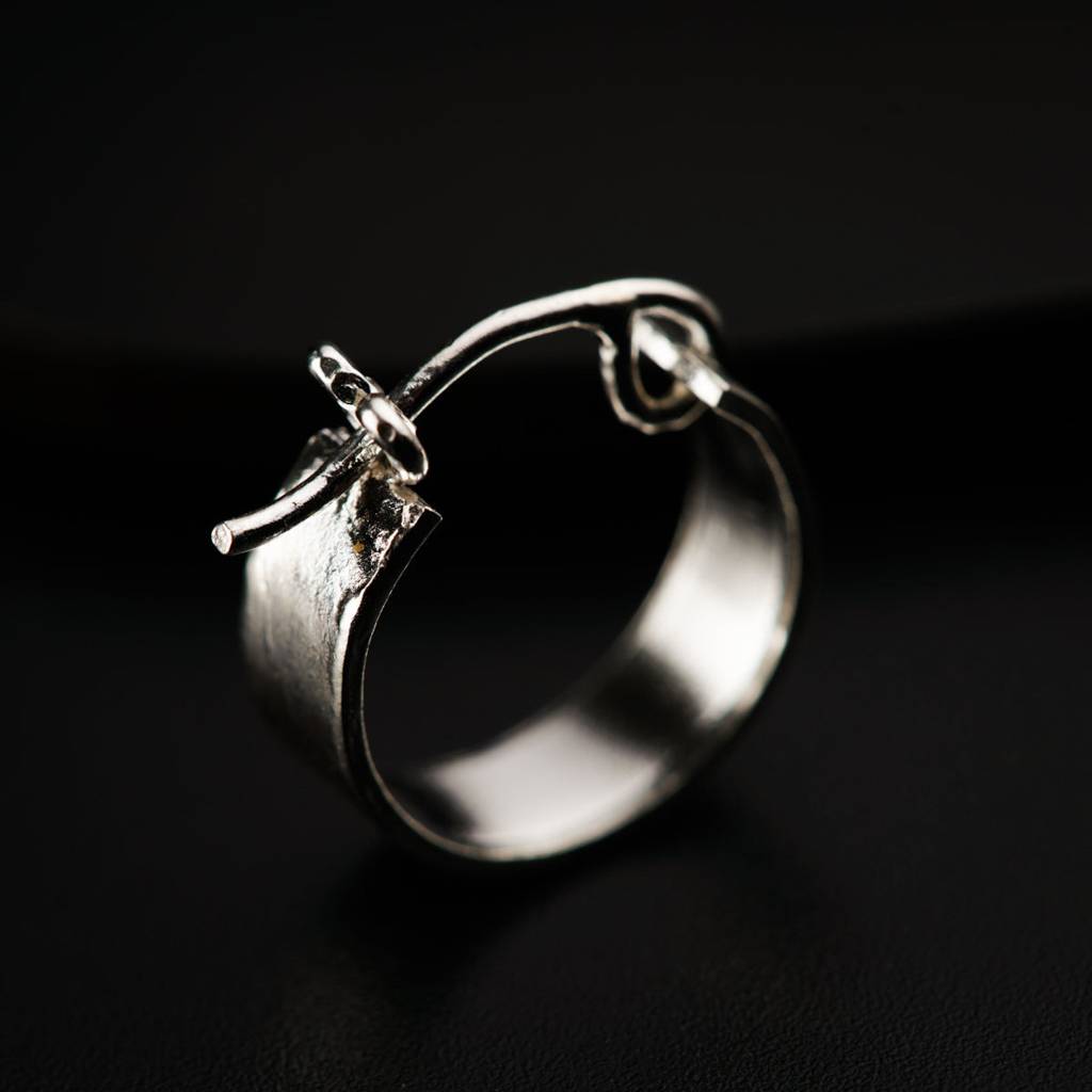 Unisex Plain Baali : silver_earring_plain_baali