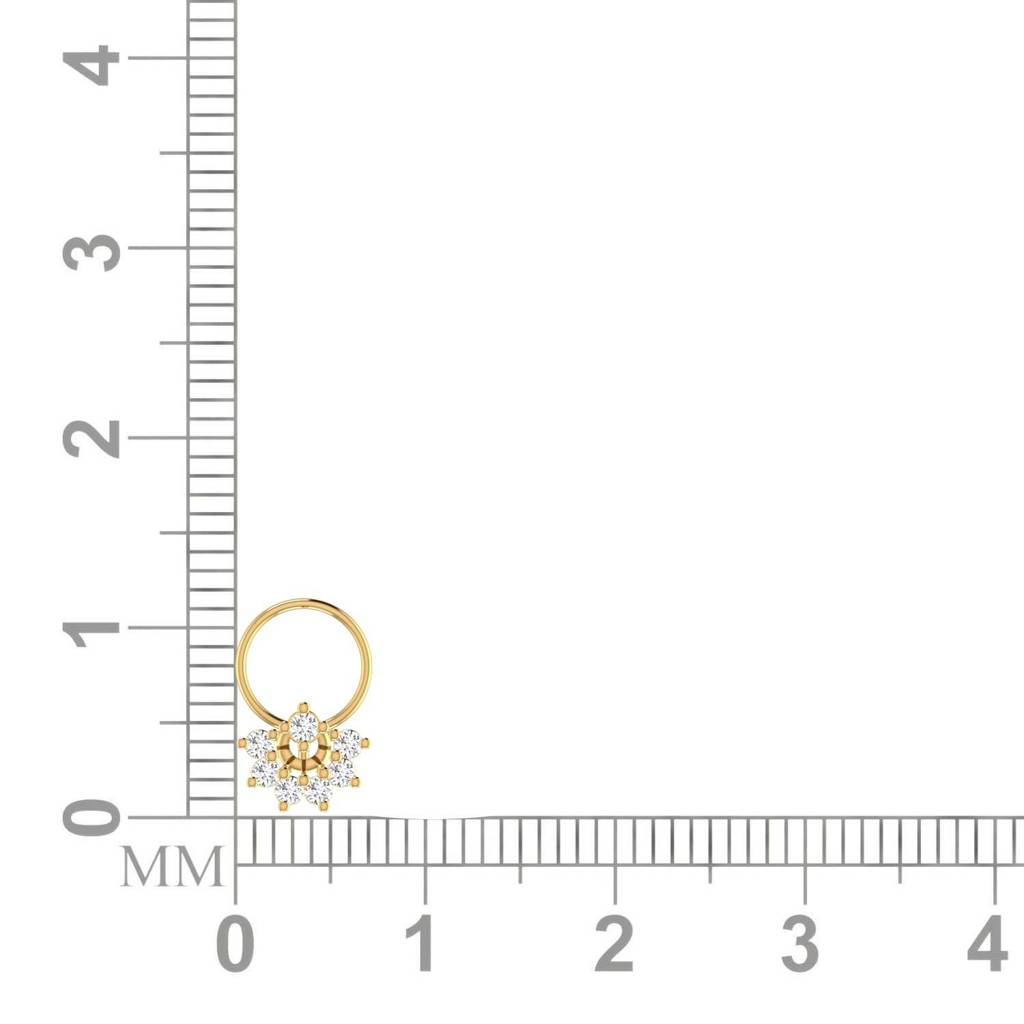 Avsar 9K Bis Hallmarked | Nosepin For Women/Girls |  Avno273 : AVNO273YC