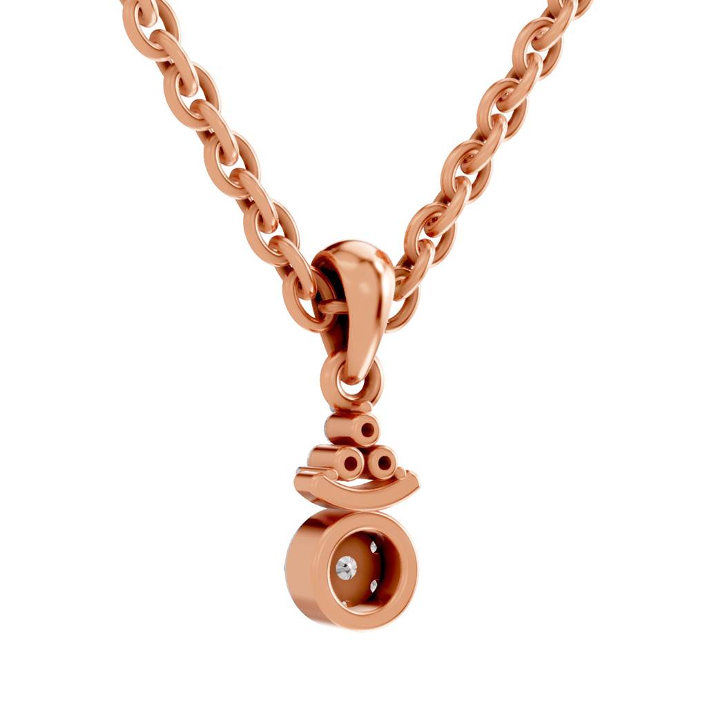 Lab Grown Diamond 0.09 Carat Pendant 14K : SPP16371-PD-14KR-009CT