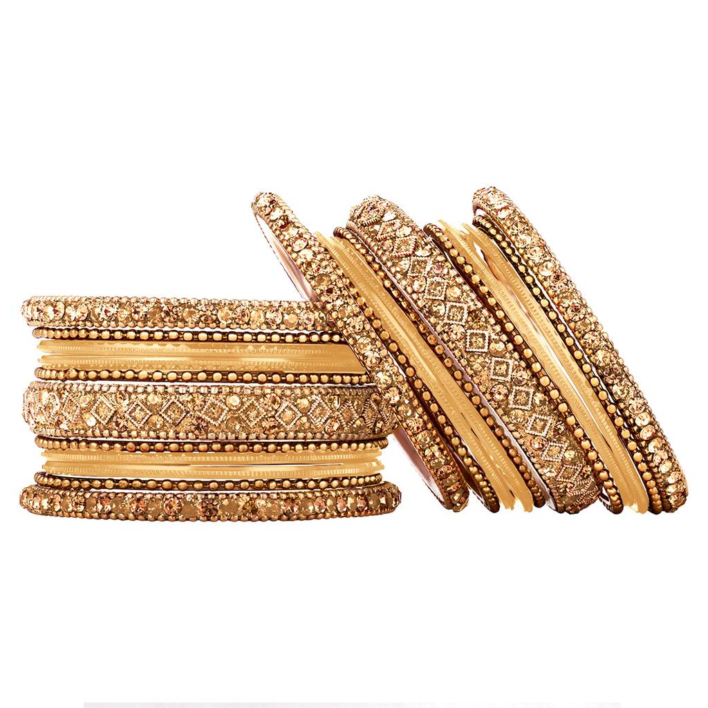 Metal Chuda Bangle Set Navratri Gift For Women Indian Traditional Ethnic Jewellery : PF51B40LCT