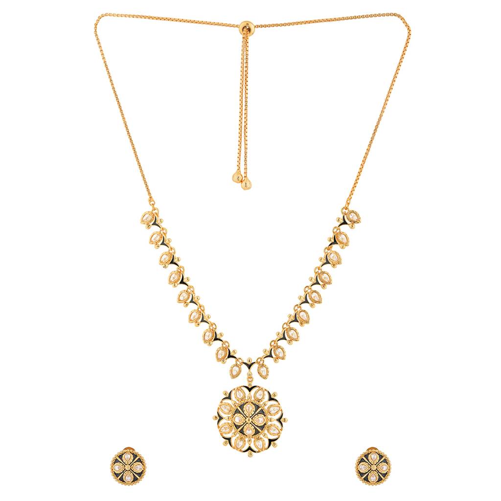Gota Patti Mandala Haar Necklace Set : 8905124568073