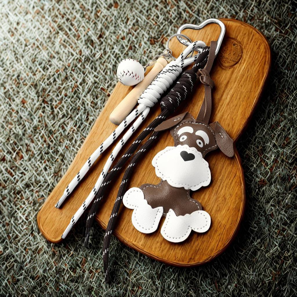Cute Leather Harajuku Puppy Bag Charm : C-BG-0005-BR
