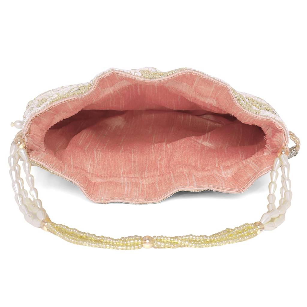 Potli Bags For Women Evening Bag Clutch Ethnic Bride Purse With Drawstring (P37Bl) : P37PK-1