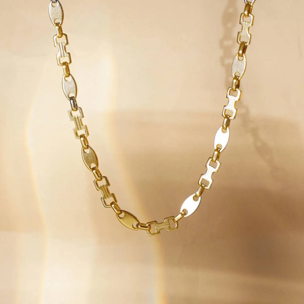Lucky Eye Bracelet And Minimalist Necklace Combo : NBC-079-G-BU-1