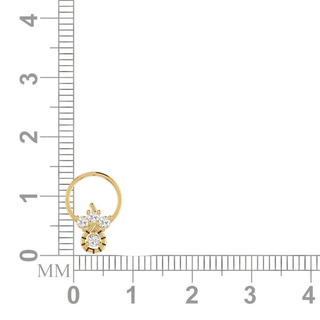 Avsar 9K Bis Hallmarked | Nosepin For Women/Girls |  Avno259 : AVNO259YC