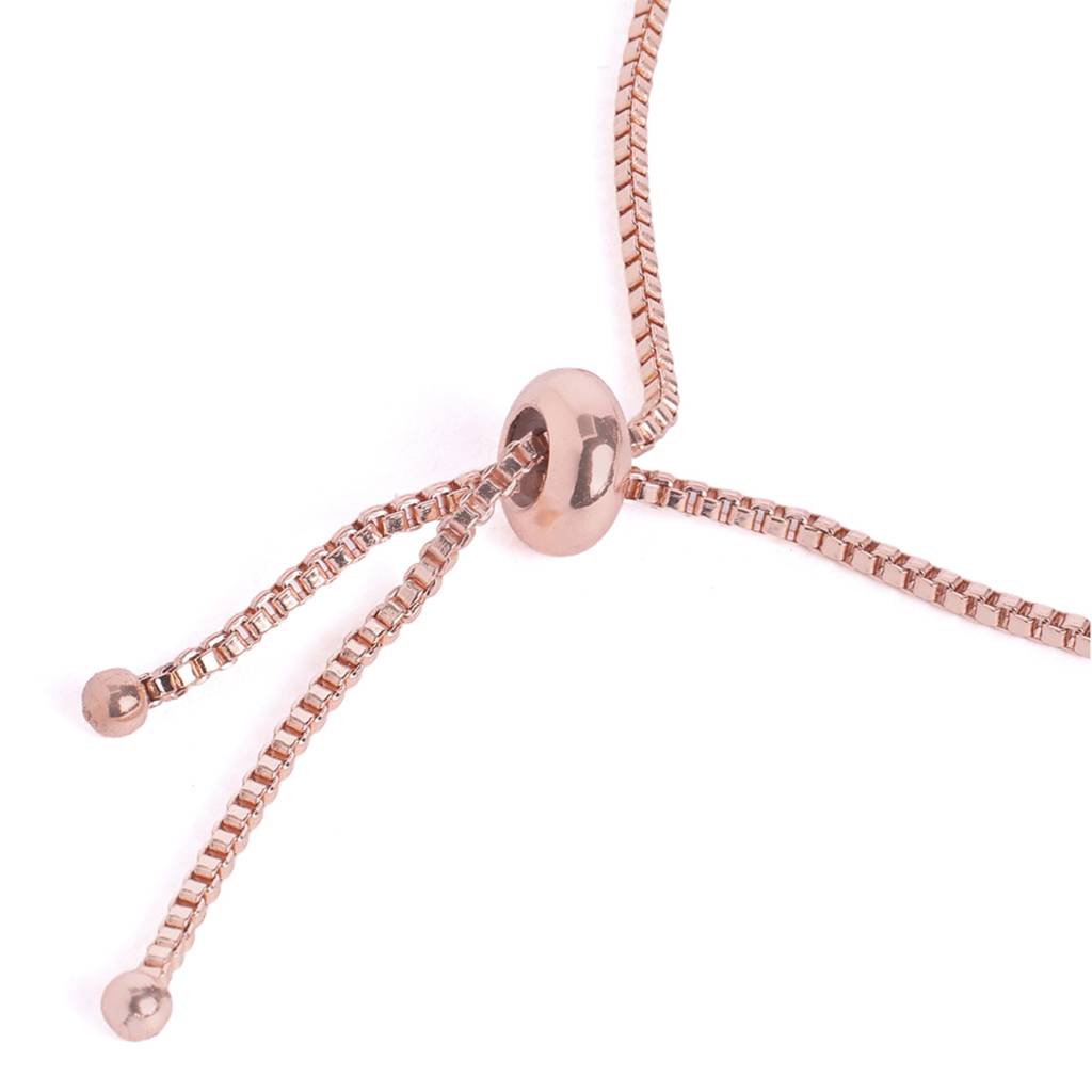 Cz Adjustable Bracelet | Classic Style | Evening Wear : AD-204-RGMG-BR