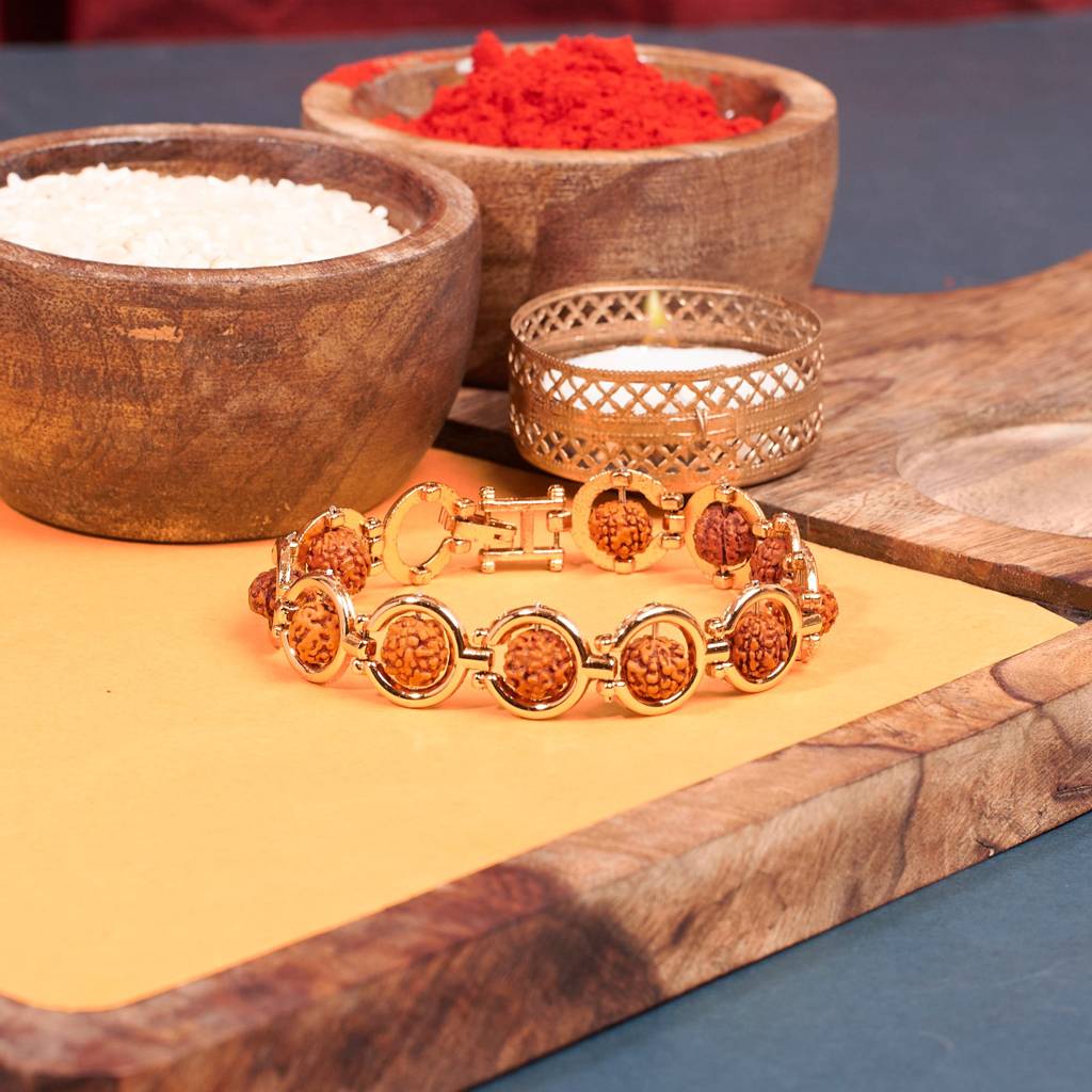 Ethnic Rudra Rakhi : BS14589-G-BR