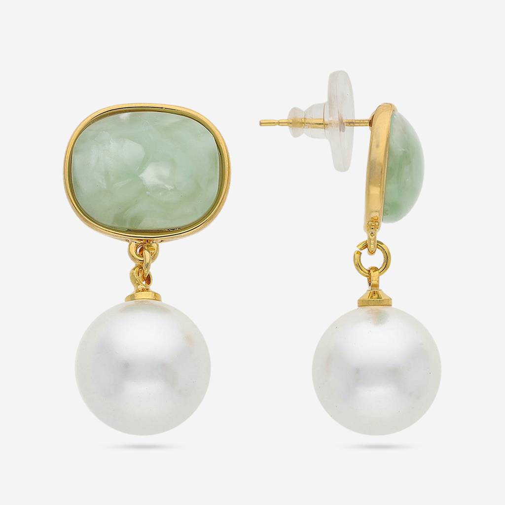 Gold - Plated Casual Wear Trendy Earring - 451033 : 451034