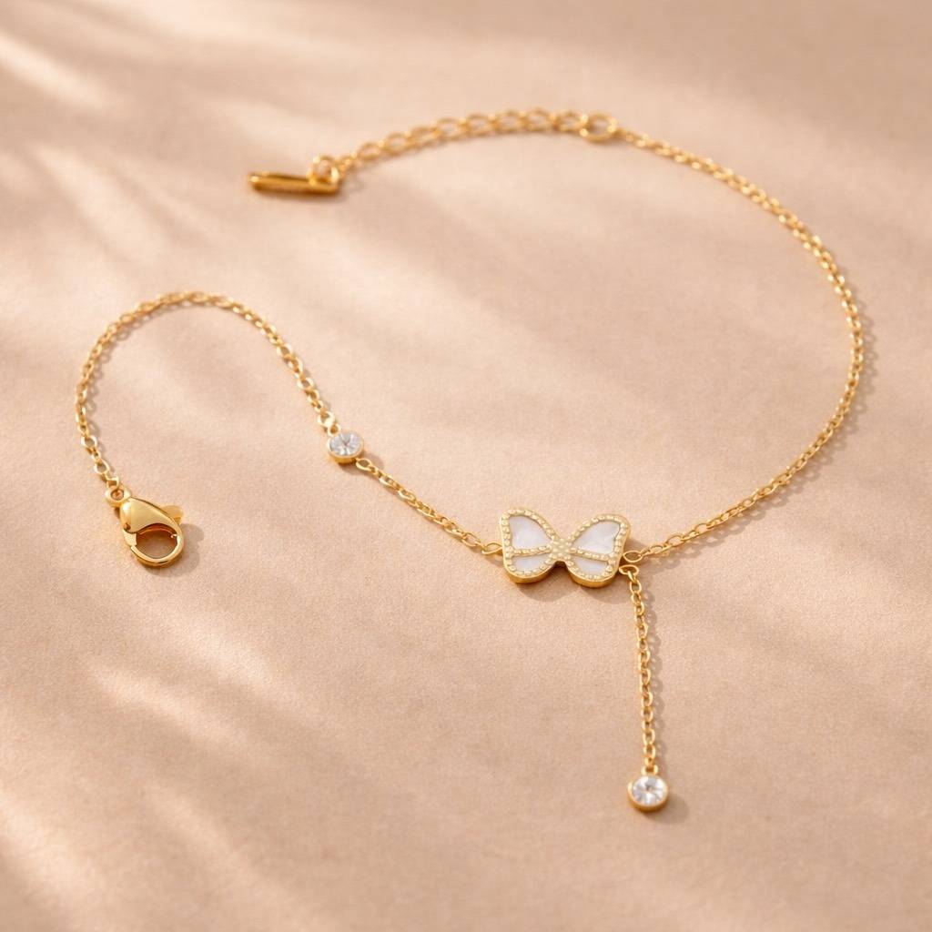 Bow Charm Bracelet : SLT-BR-8