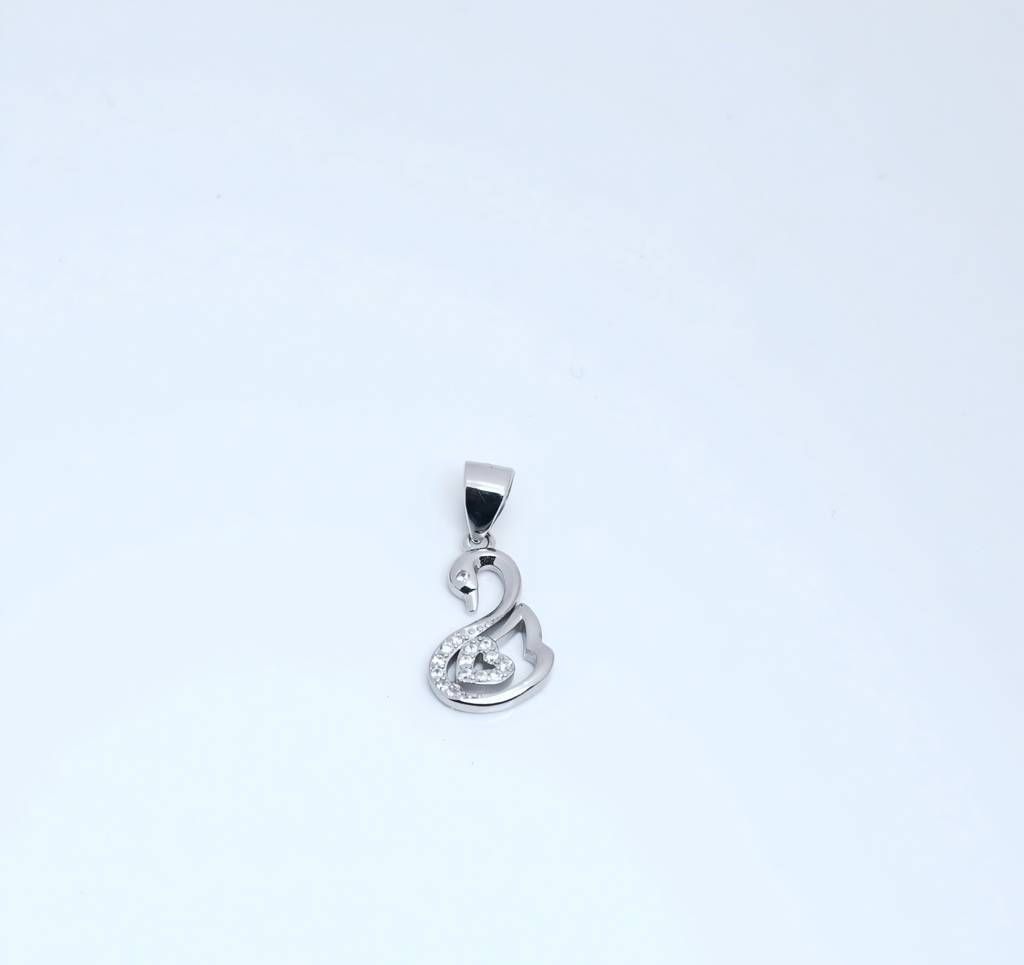 925 Sterling Silver Swan Grace Jewellery Set With Chain : SMK-PD-SET-011-CHN