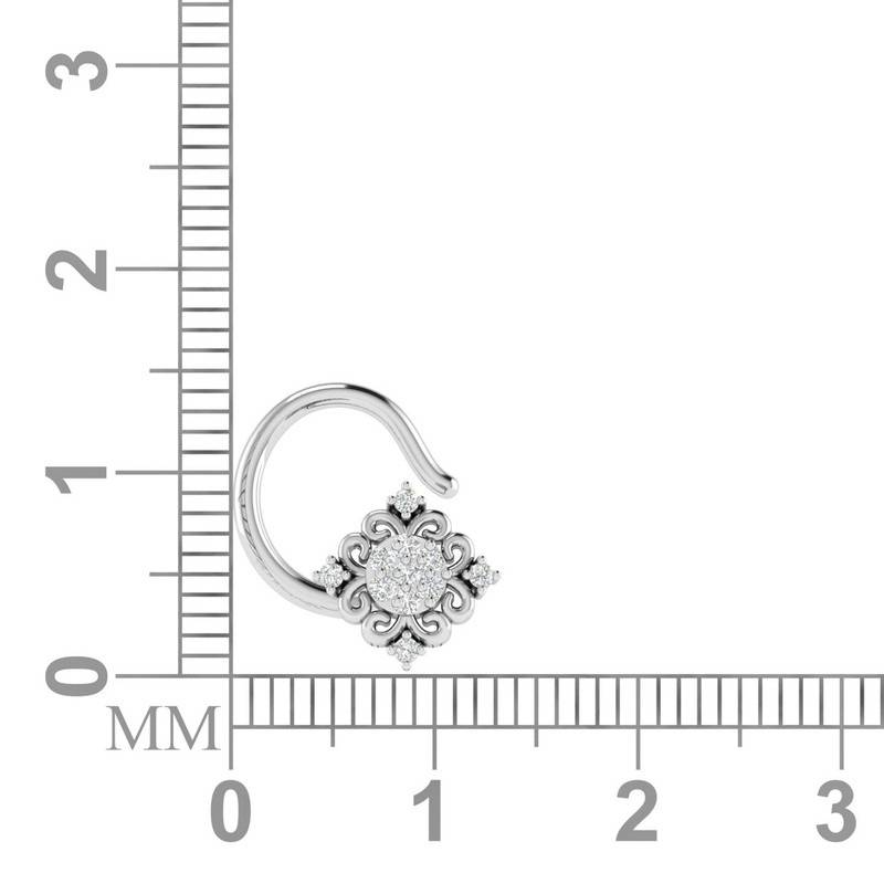 Avsar 9K Bis Hallmarked | Nosepin For Women/Girls |  Avno044 : AVNO044WC