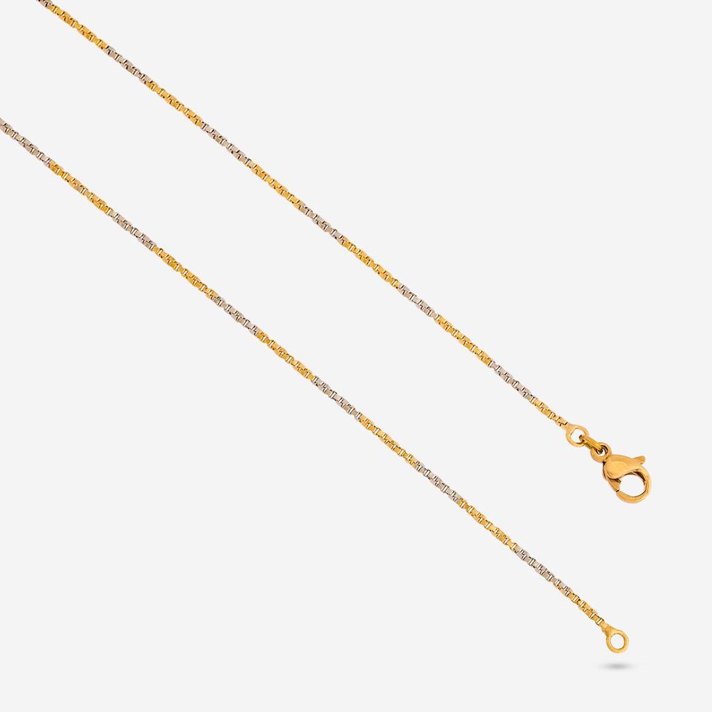 Rhodium-Gold - Plated Casual Wear Trendy Chain - 465100 : 465100
