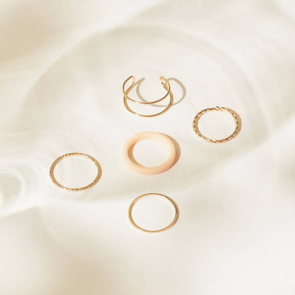 Set Of 5 Dynamo Duos Rings : RC52861