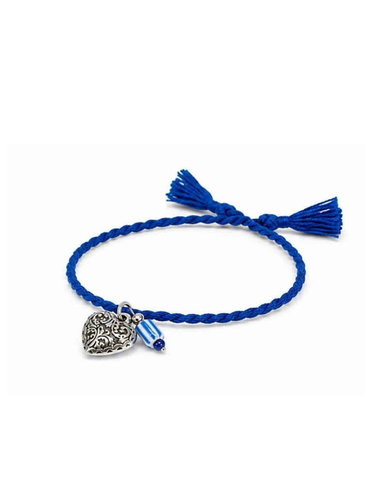 Heart Charm Bracelet Rakhi : YI24A1014A