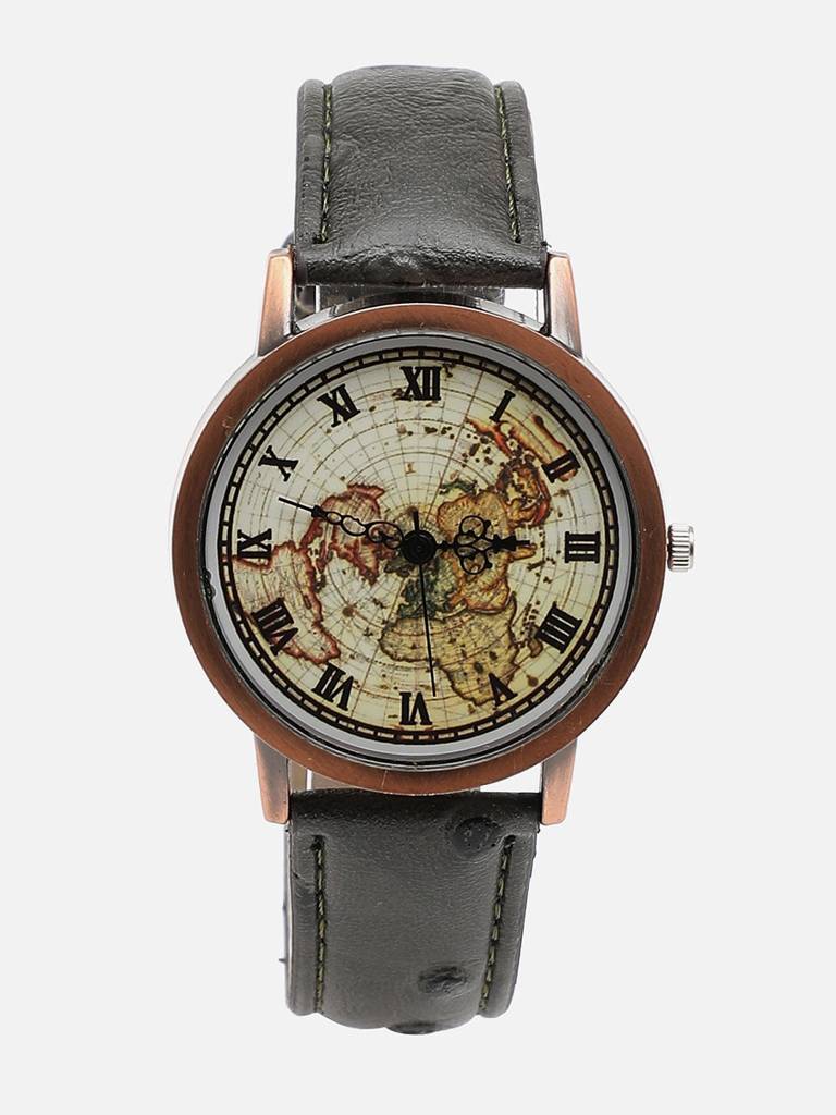 Brown Analogue Watch : HSWC1051